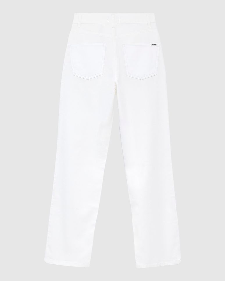 Calça Feminina Reta Cintura Média Em Jeans Leve - ENFIM