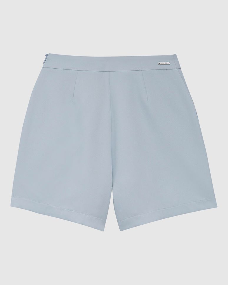 Shorts Saia Feminino Evasê Bolso Faca Em Tecido Alfaiataria - ENFIM