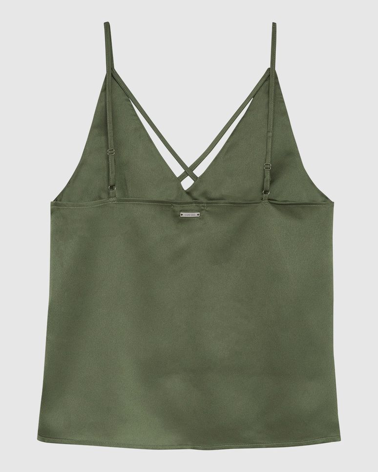 Blusa Feminina Ampla de Alcinha Em Cetim - ENFIM