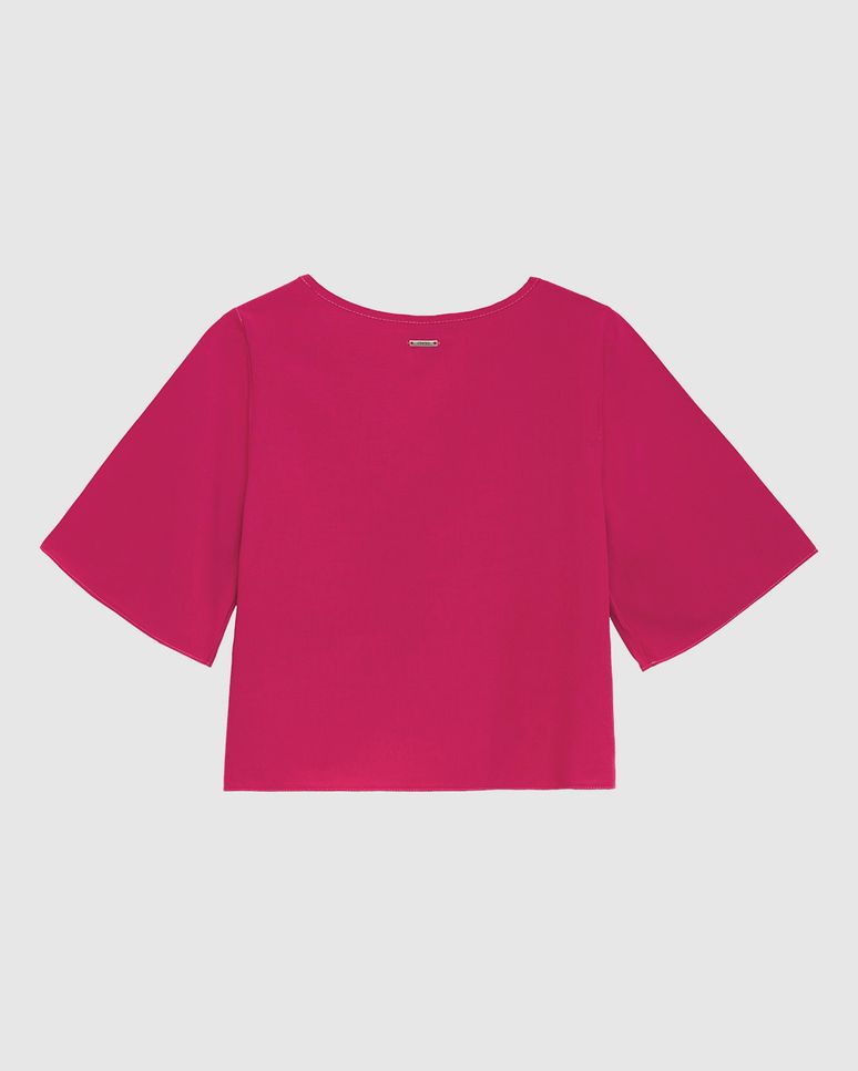 Blusa Box Feminina Manga 3/4 Em Viscose - ENFIM