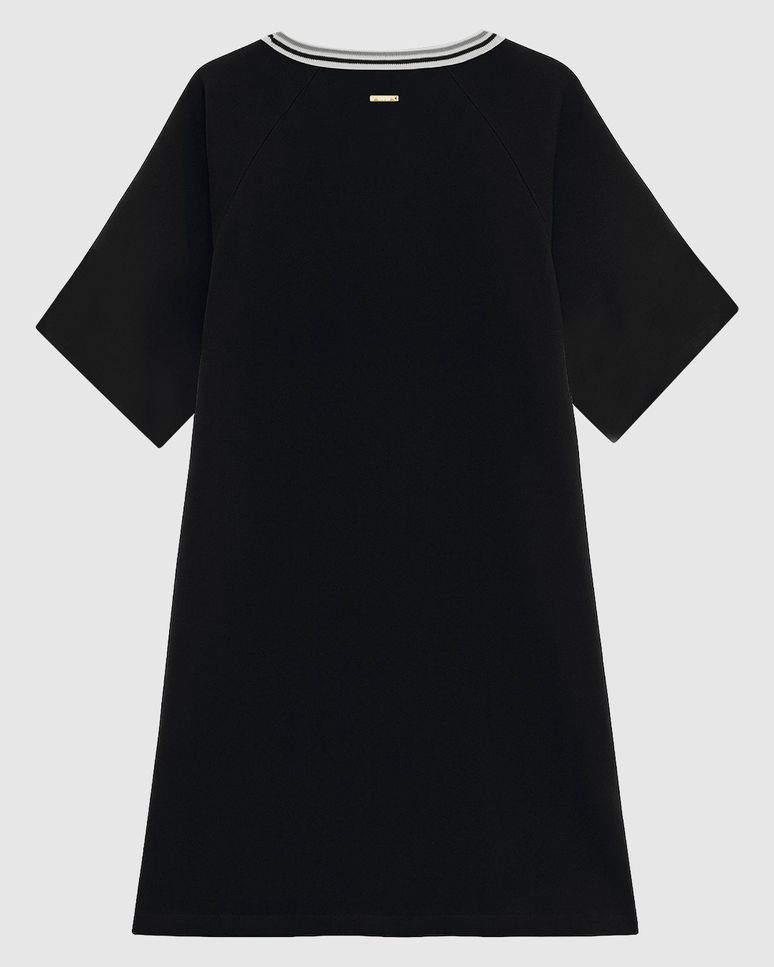 Vestido Feminino Estampado Decote Retilínea Bolso Lateral Em Viscose - ENFIM