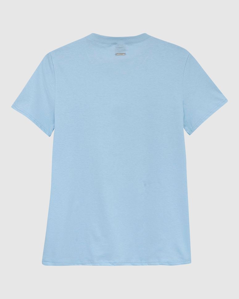 Camiseta Feminina Slim Estampa Paetê Bordado Em Algodão - ENFIM