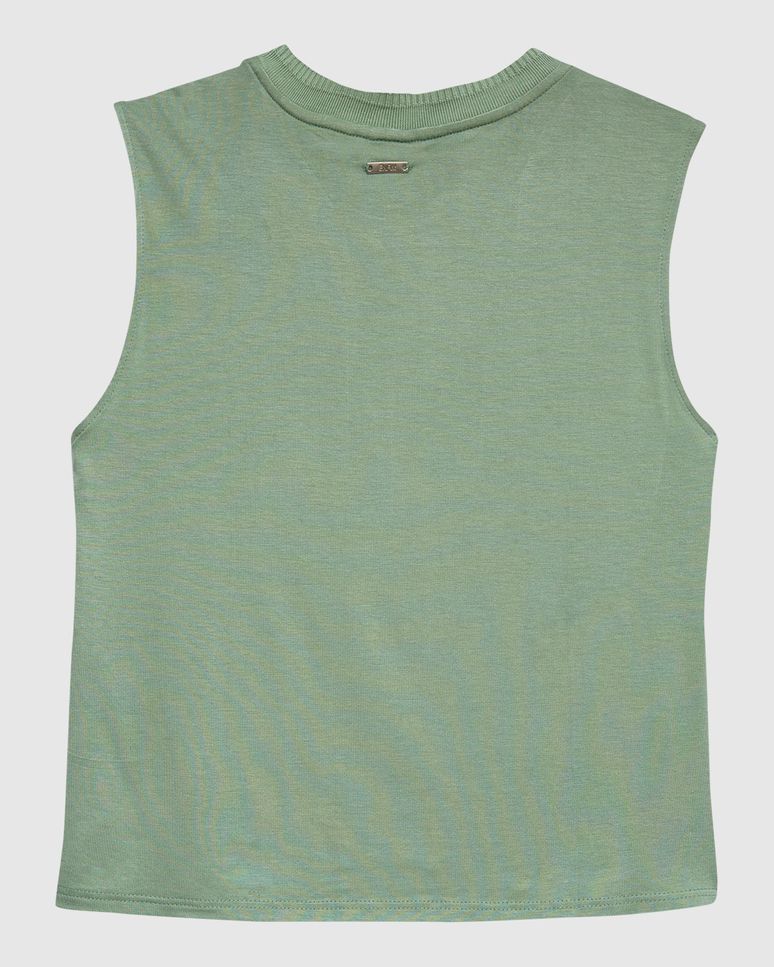 Blusa Básica Feminina Decote Redondo Em Malha Viscose Stretch - ENFIM