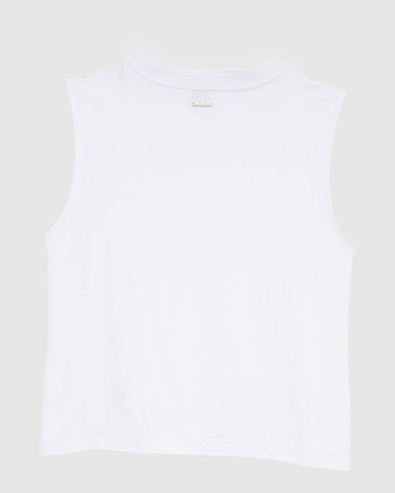 Blusa Básica Feminina Decote Redondo Em Malha Viscose Stretch - ENFIM