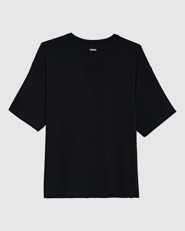 Blusa Feminina Ampla Detalhe Franzido Em Malha Viscose Stretch - ENFIM