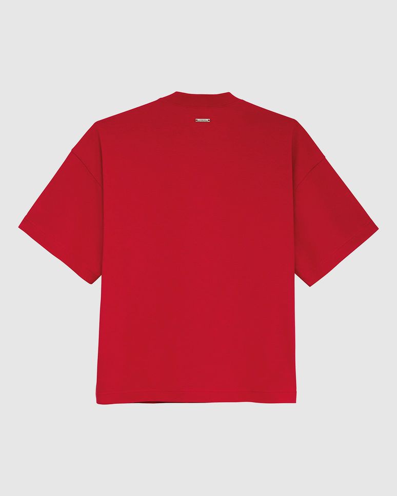 Camiseta Ampla Feminina Aplique Termocolante Strass Em Algodão - ENFIM