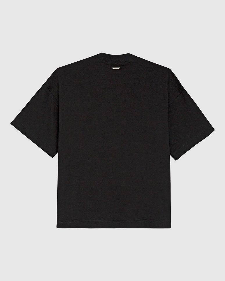 Camiseta Ampla Feminina Aplique Pedras Com Rebites Em Algodão - ENFIM