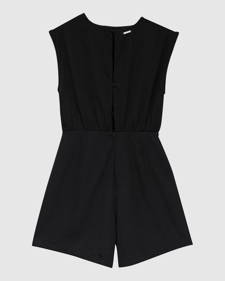 Macaquinho Feminino Transpassado Em Crepe - ENFIM