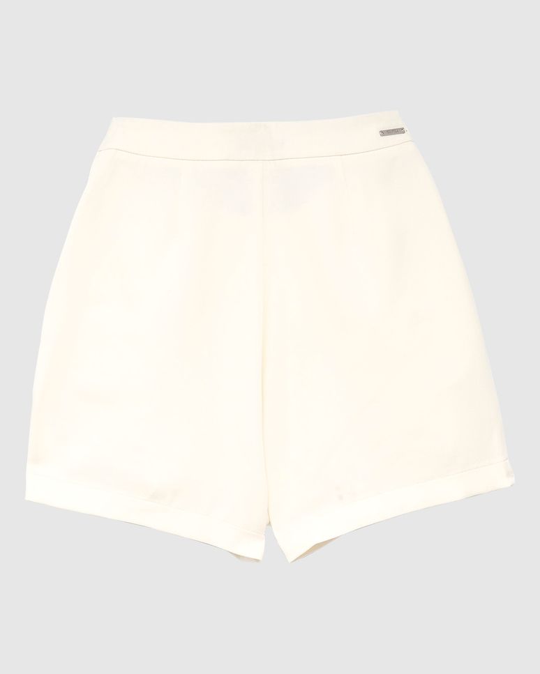Shorts Saia Feminino Evasê Bolso Faca Em Tecido Alfaiataria - ENFIM