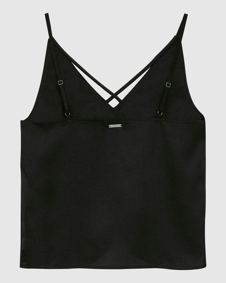 Blusa Feminina Ampla de Alcinha Em Cetim - ENFIM