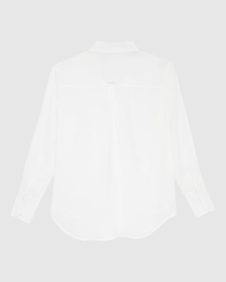 Camisa Tradicional Feminina Manga Longa Em Liocel - ENFIM