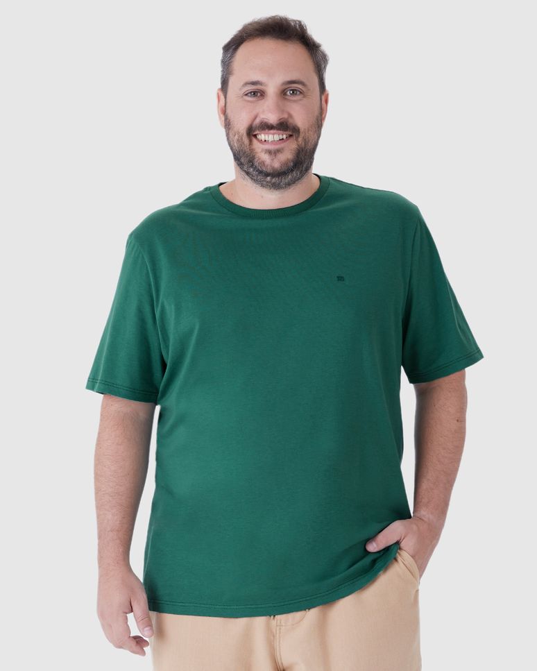 Camiseta Abraço Masculina Plus Size Em Malha Comfy Touch