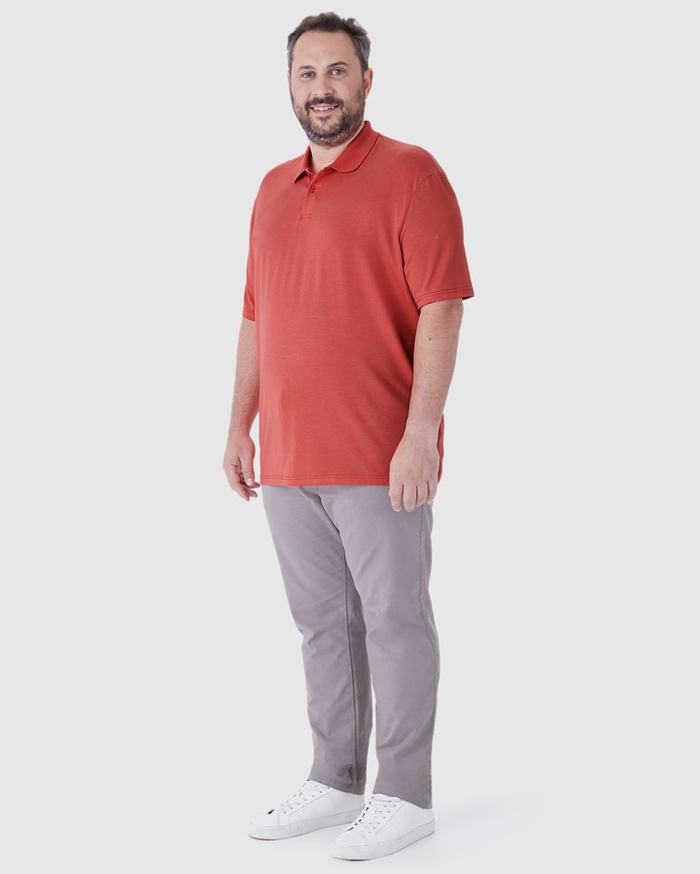 Camisa Polo Movimento Masculina Plus Size Gola Esporte Em Malha Anti Odor