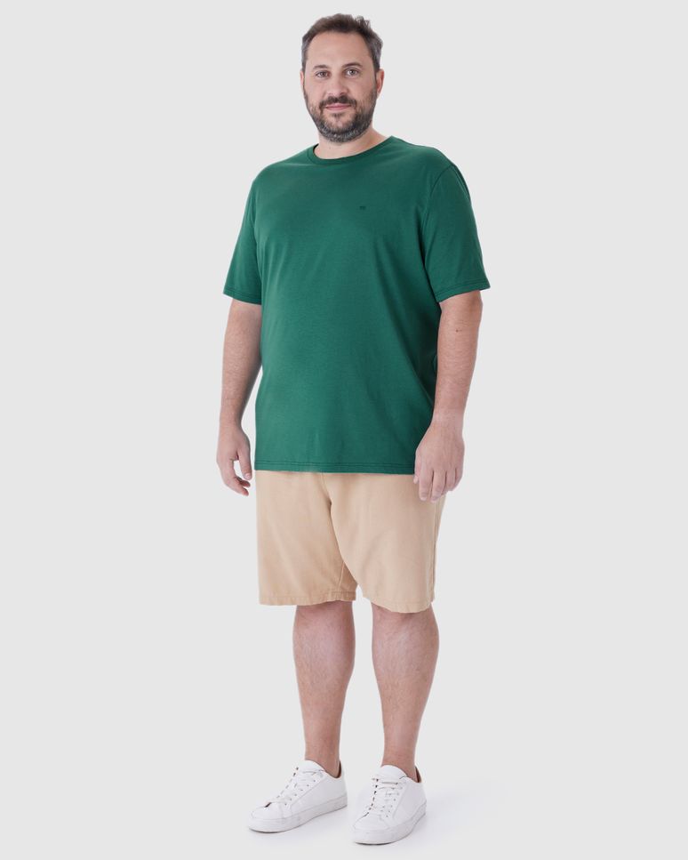 Camiseta Abraço Masculina Plus Size Em Malha Comfy Touch