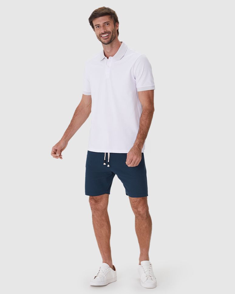 Bermuda Masculina Comfort Cadarço Funcional Em Malha Texturizada