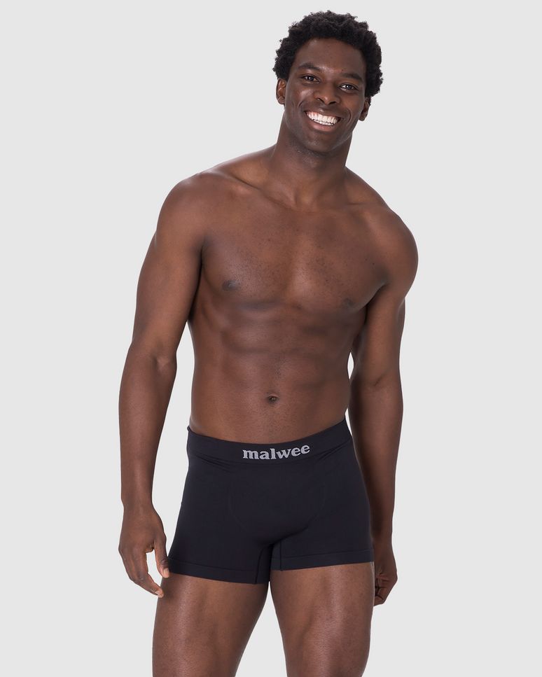Cueca Masculina Boxer Sem Costura Logo Malwee Em Poliamida