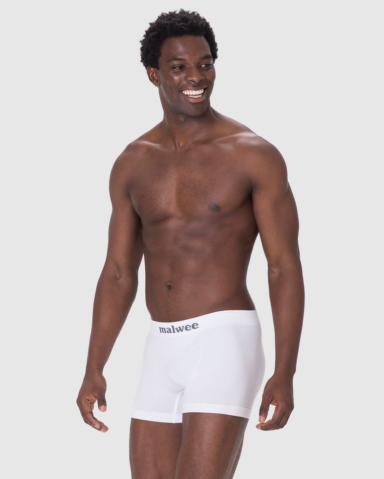 Cueca Masculina Boxer Sem Costura Logo Malwee Em Poliamida