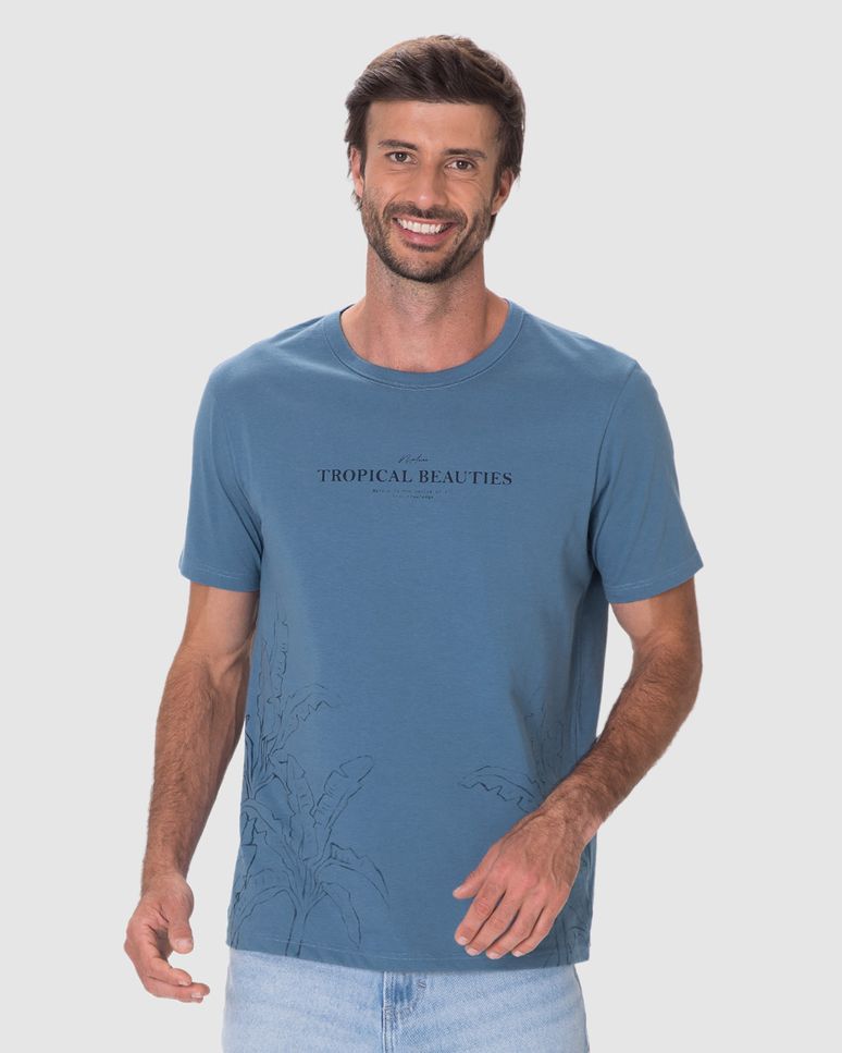 Camiseta Masculina Welcome To The Resort Estampada Em Algodão