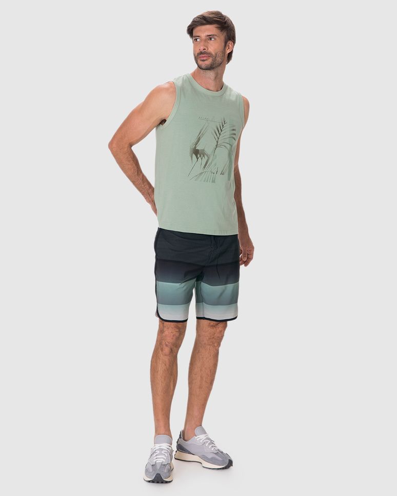 Bermuda Masculina Tradicional Cadarço Frontal Em Microfibra Com Elastano