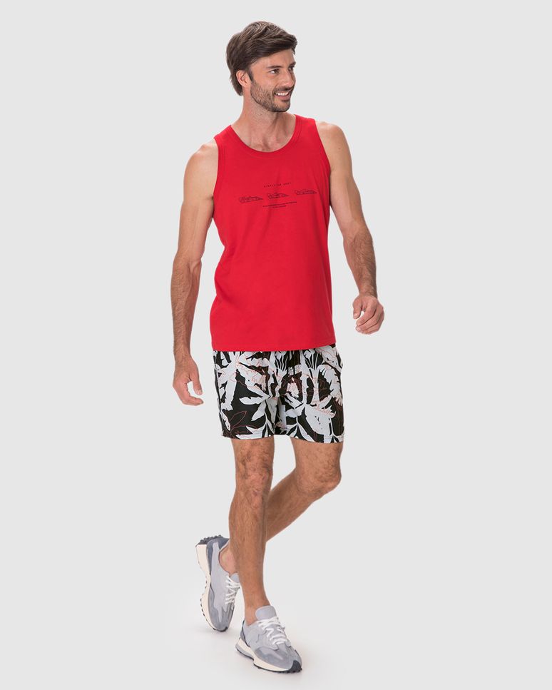 Shorts Masculino Cadarço Funcional Em Microfibra