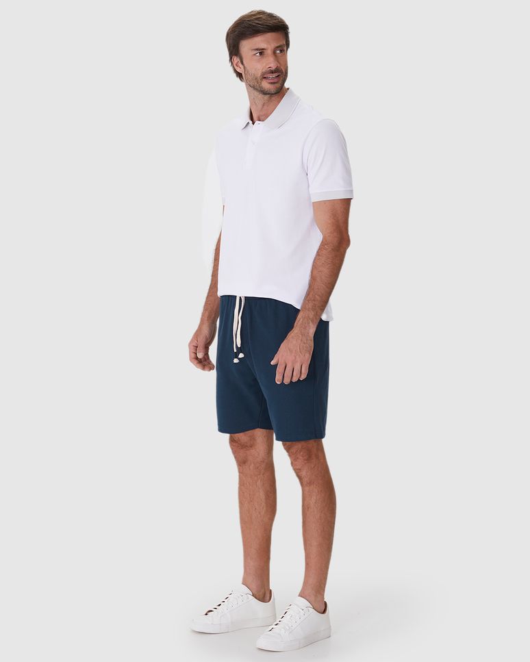 Bermuda Masculina Comfort Cadarço Funcional Em Malha Texturizada
