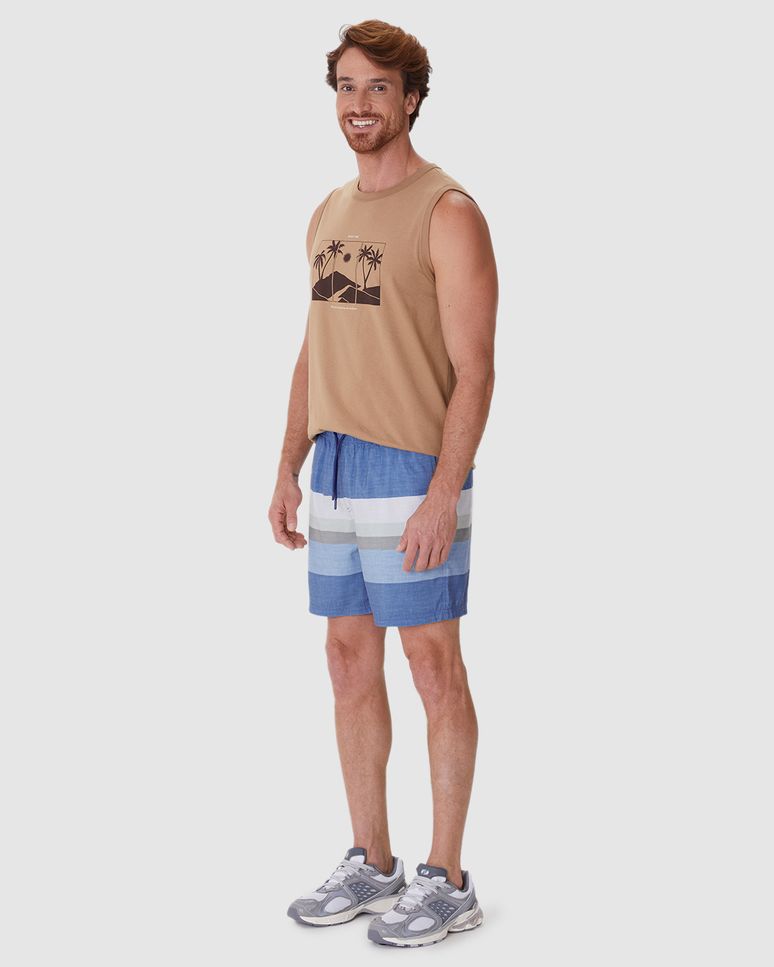 Shorts Masculino Cadarço Funcional Em Microfibra