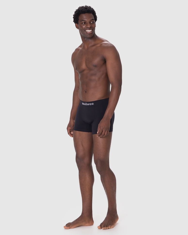 Cueca Masculina Boxer Sem Costura Logo Malwee Em Poliamida