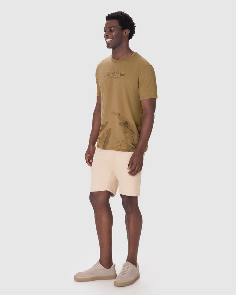Camiseta Masculina Welcome To The Resort Estampada Em Algodão