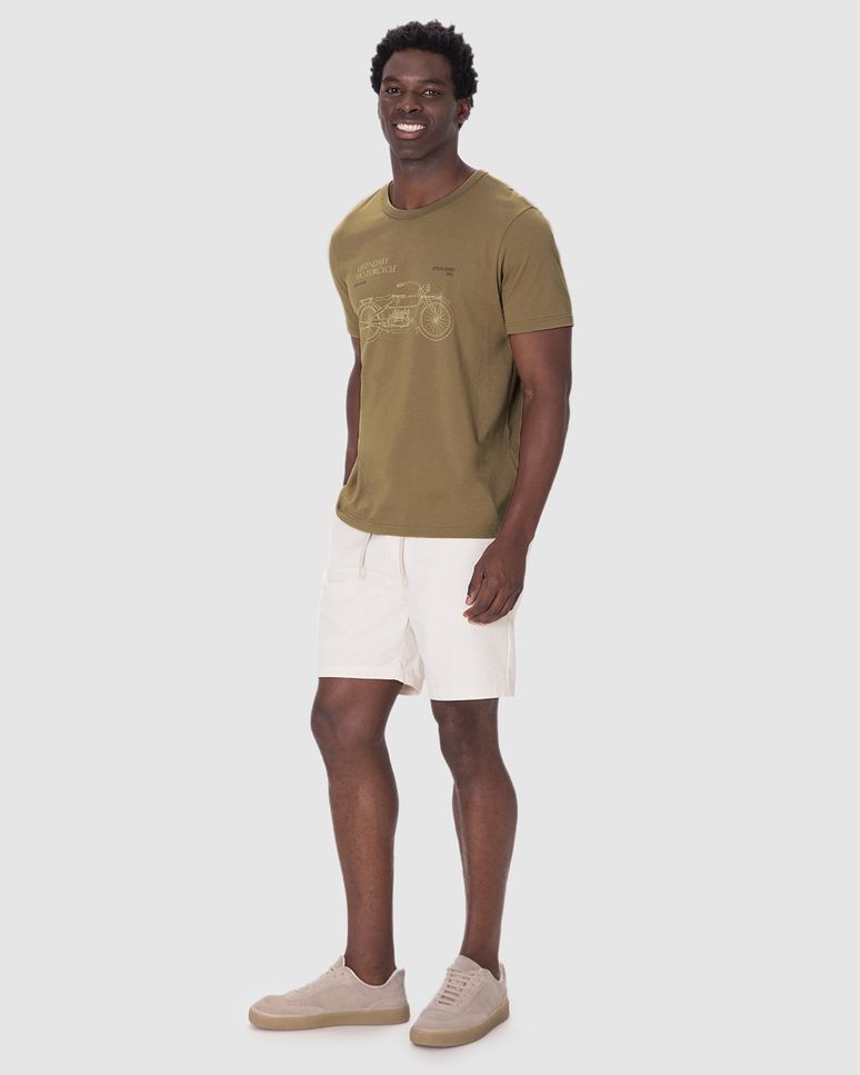 Camiseta Masculina Manga Curta Legendary Motorcycle Em Algodão