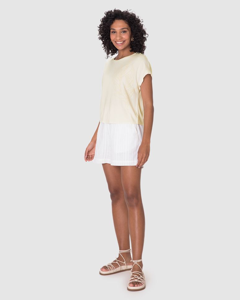 Blusa Ampla Feminina Estampa Puff Em Moletinho De Viscose