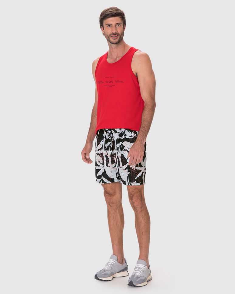 Shorts Masculino Cadarço Funcional Em Microfibra