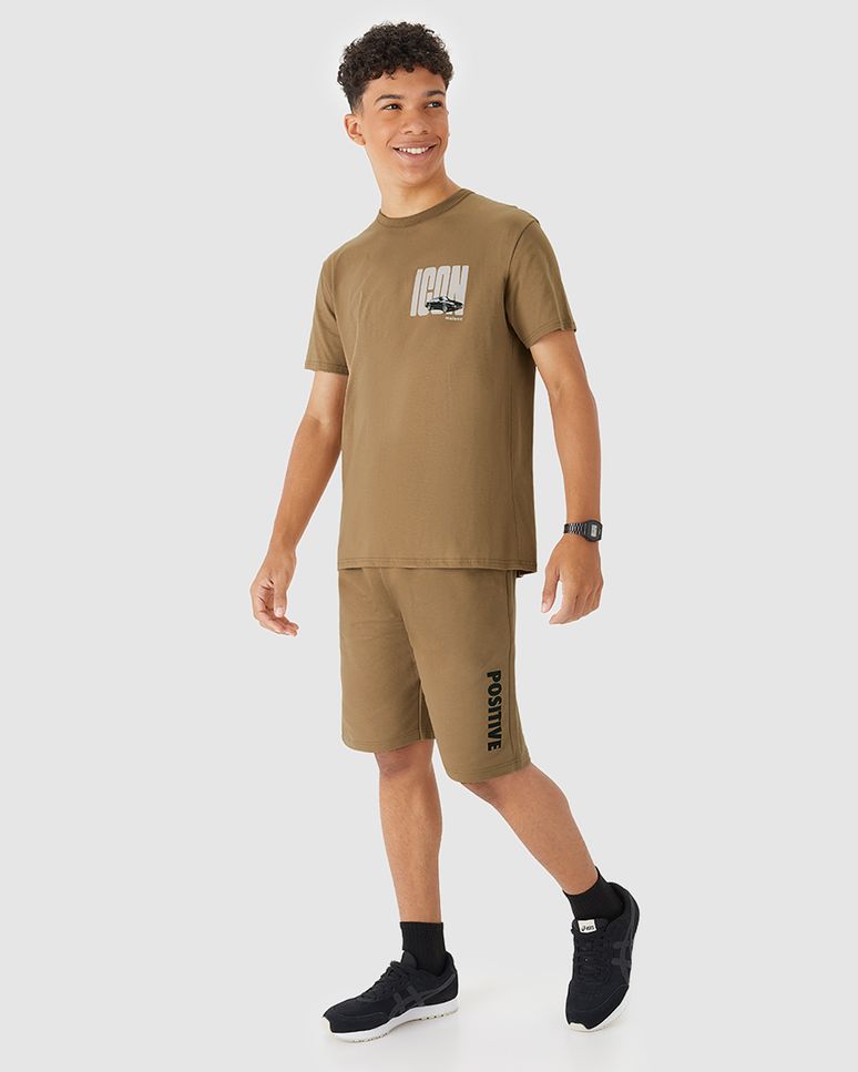 Camiseta Menino Estampa Icon Frente E Costas Em Algodão Malwee Kids