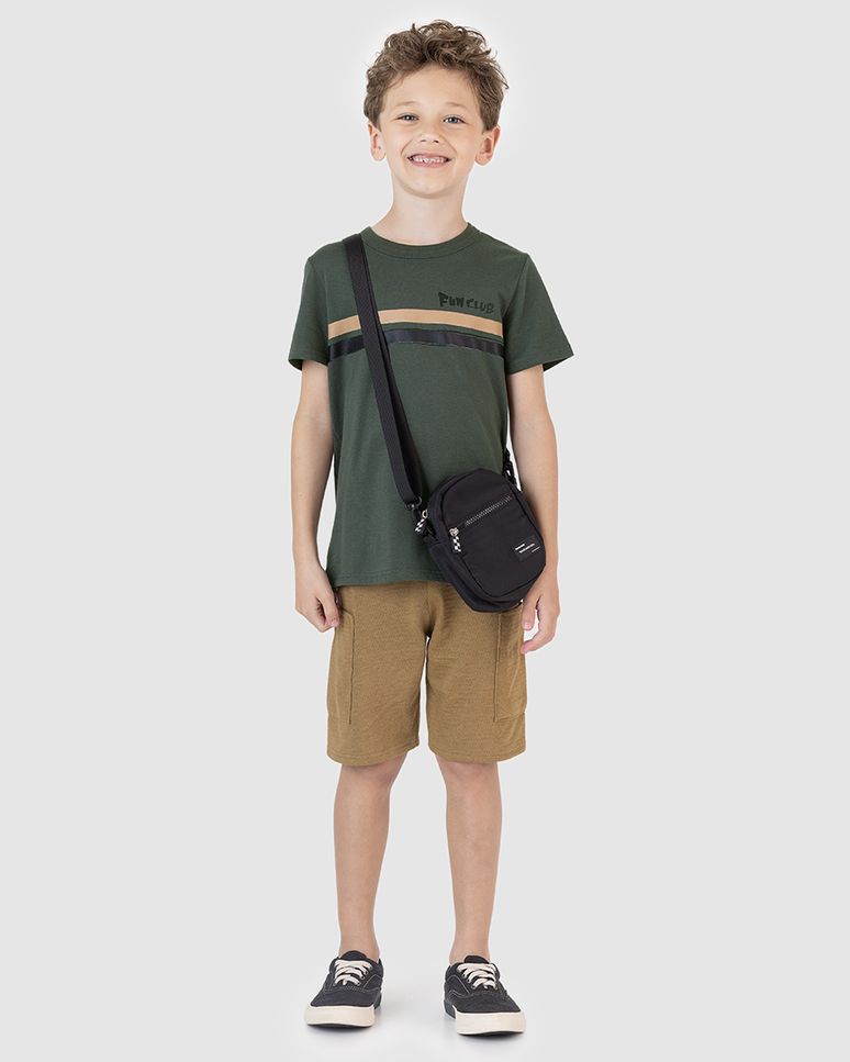 Conjunto Infantil Menino Camiseta Fun Club Em Algodão Malwee Kids