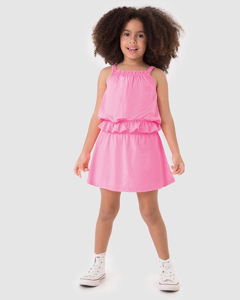 Conjunto Infantil Menina Regata E Saia Em Malha Texturizada Malwee Kids