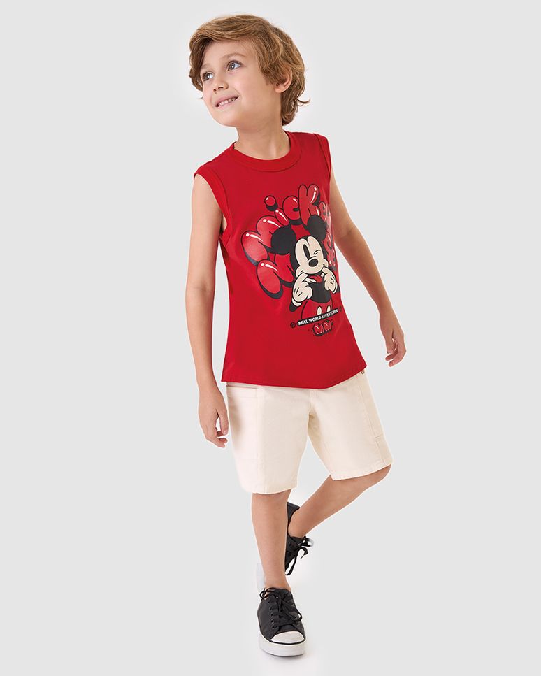 Regata Infantil Menino Real World Adventures Mickey Disney Malwee Kids