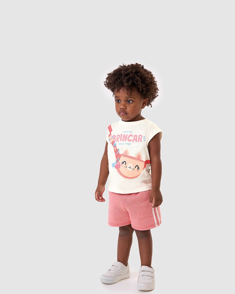 Conjunto Infantil Menina Pronta Para Brincar Com As Amigas Malwee Kids