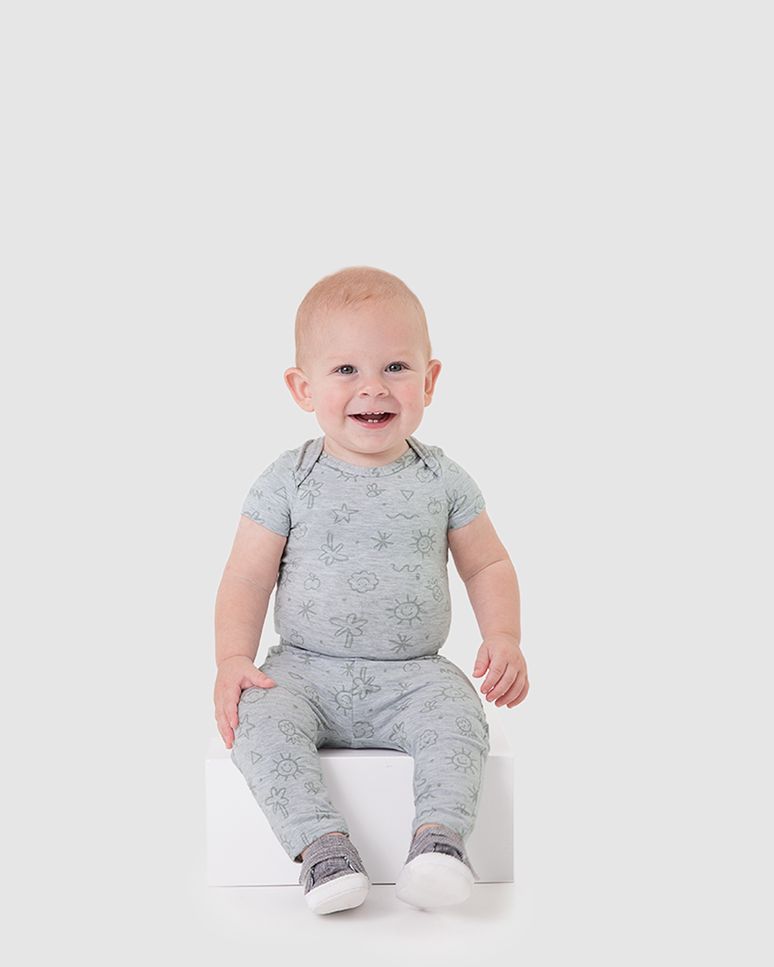 Calça Bebê Unissex Estampada Cós Elástico Em Algodão Malwee Kids