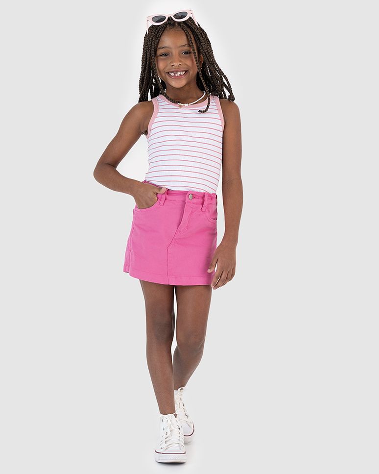 Regata Infantil Menina Listrada Em Ribana Malwee Kids