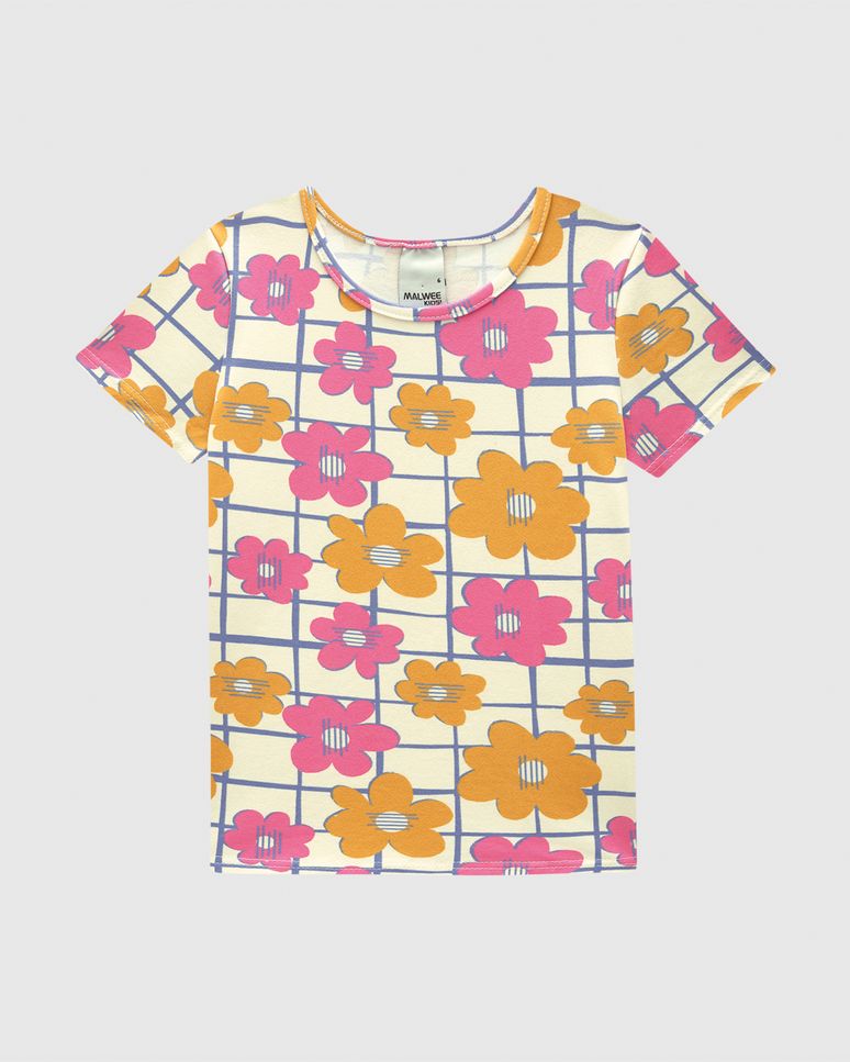 Blusa Infantil Menina Estampada Em Algodão Malwee Kids