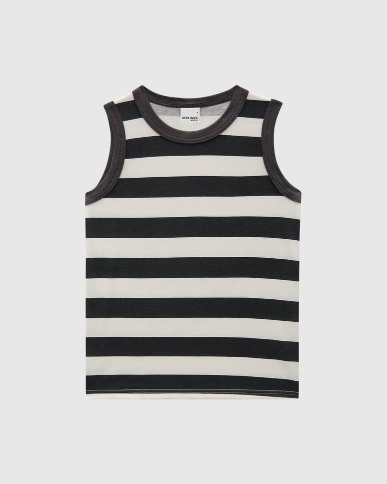 Regata Infantil Menino Estampa Listrada Em Algodão Malwee Kids