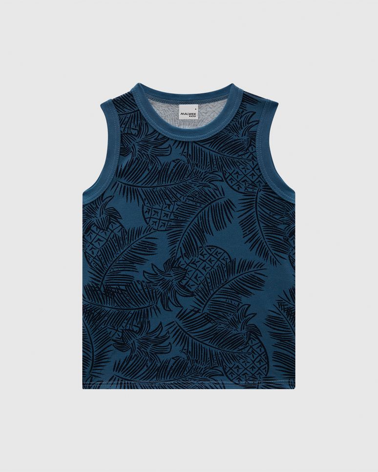 Regata Infantil Menino Estampada Em Algodão Malwee Kids