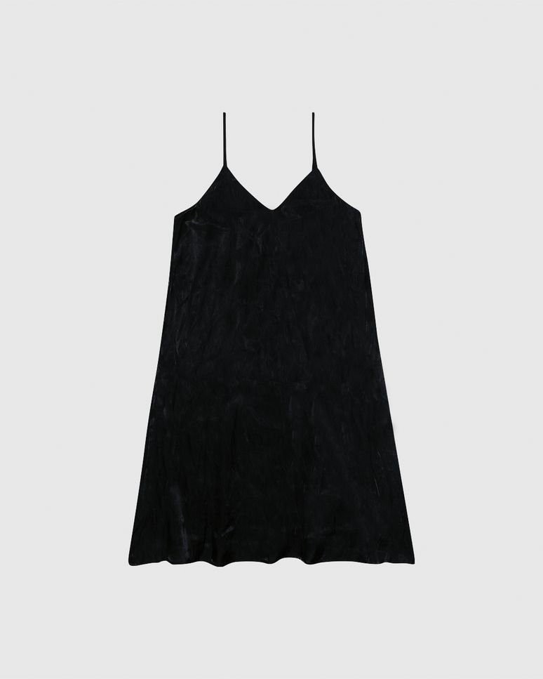 Vestido Menina Reto Decote V Alça Fina Em Tecido Acetinado Malwee Kids