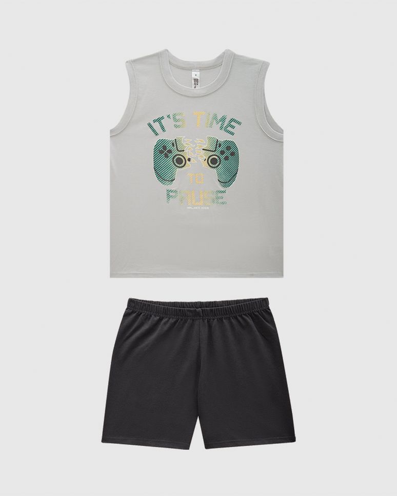 Pijama Infantil Menino Regata Estampada Em Algodão Malwee Kids