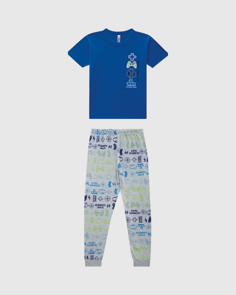 Pijama Longo Infantil Menino Dream Mode On Em Algodão Malwee Kids