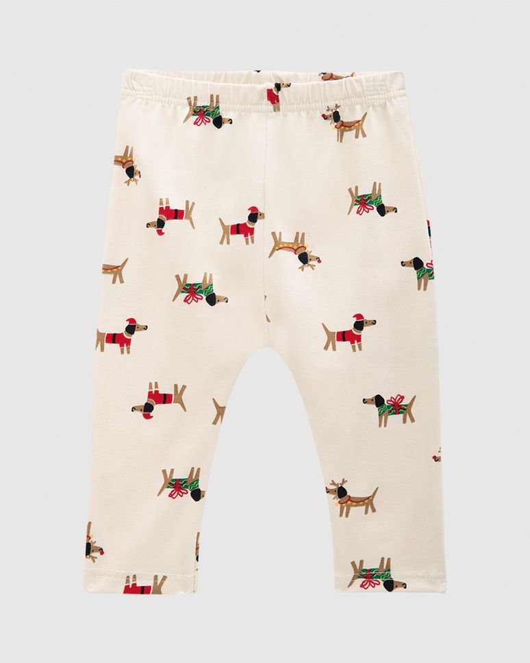 Calça Bebê Unissex Estampada Cós Elástico Em Algodão Malwee Kids