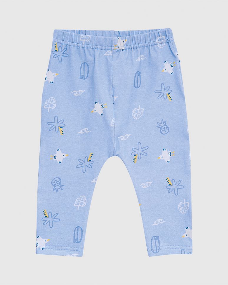 Calça Bebê Menino Cintura Com Elástico Em Algodão Malwee Kids