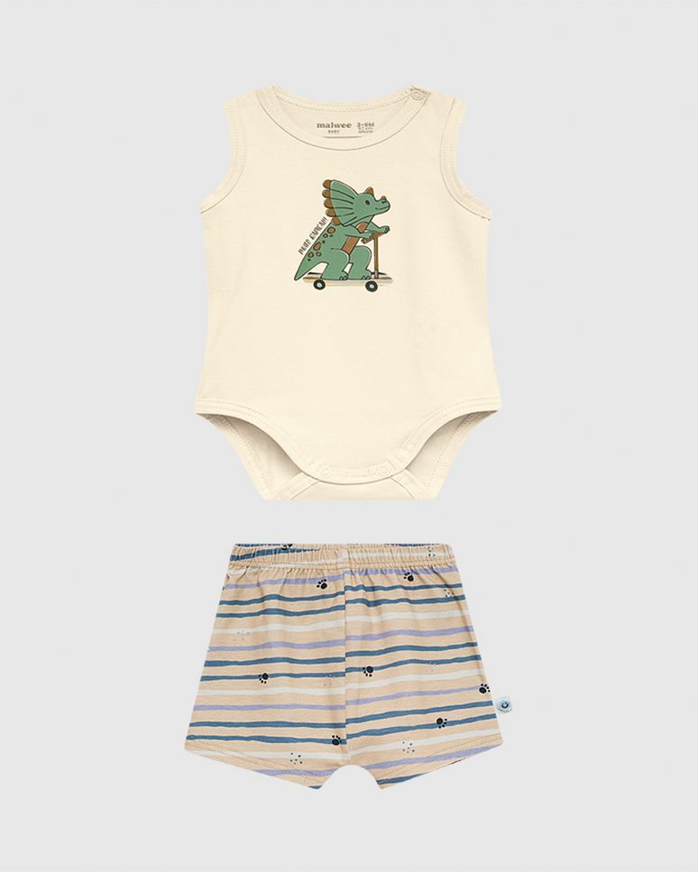 Conjunto Bebê Menino Body Muito Radical! Em Algodão Malwee Kids