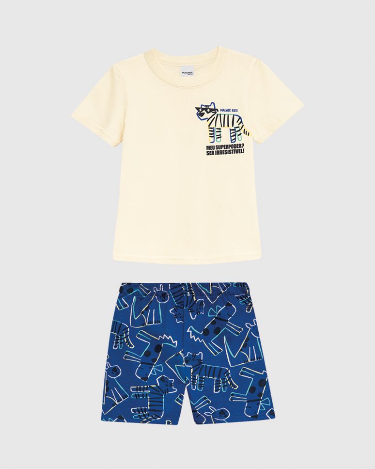 Conjunto Infantil Menino Meu Superpoder Em Algodão Malwee Kids