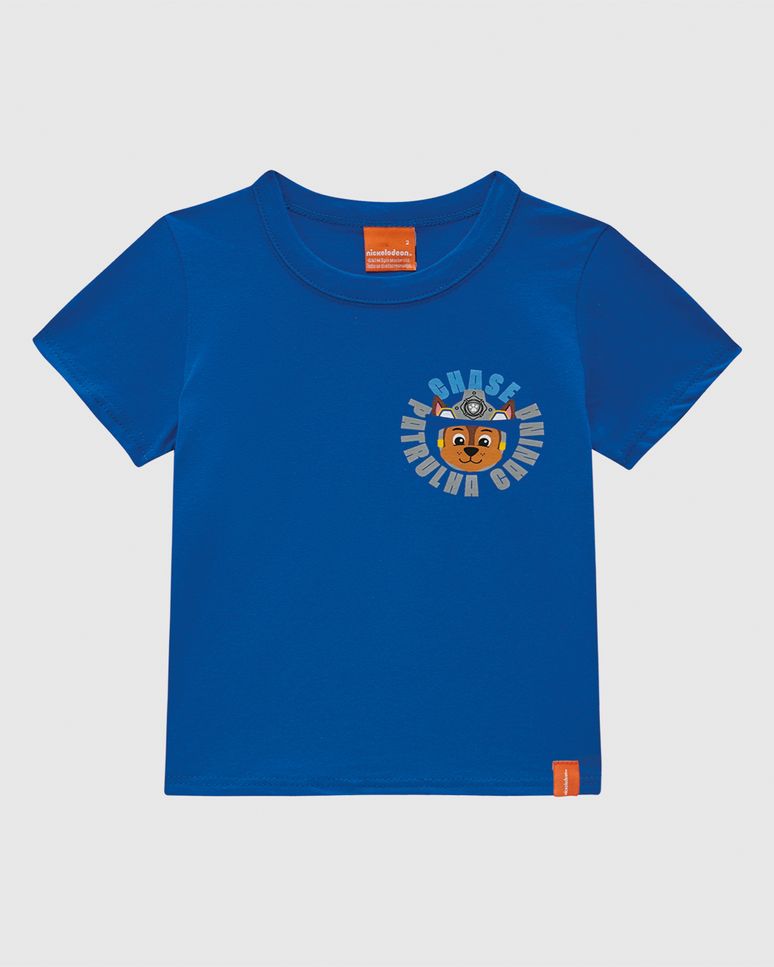 Camiseta Infantil Menino Especial Patrulha Canina Em Algodão Malwee Kids