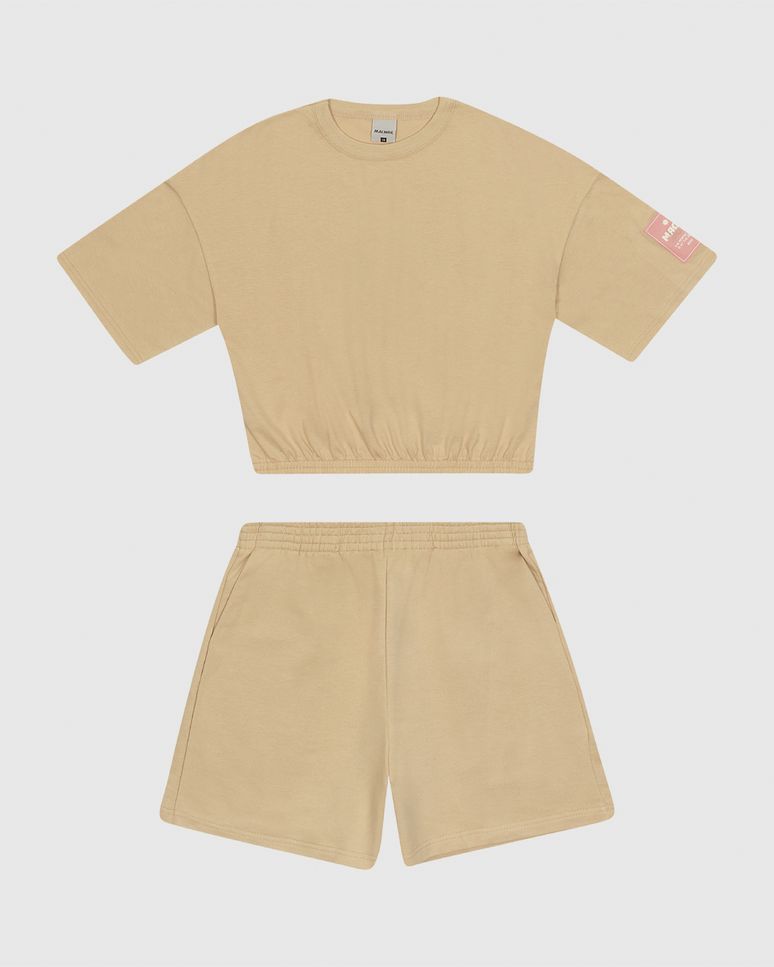 Conjunto Menina Blusa Magic Sunset E Shorts Bolso Faca Malwee Kids